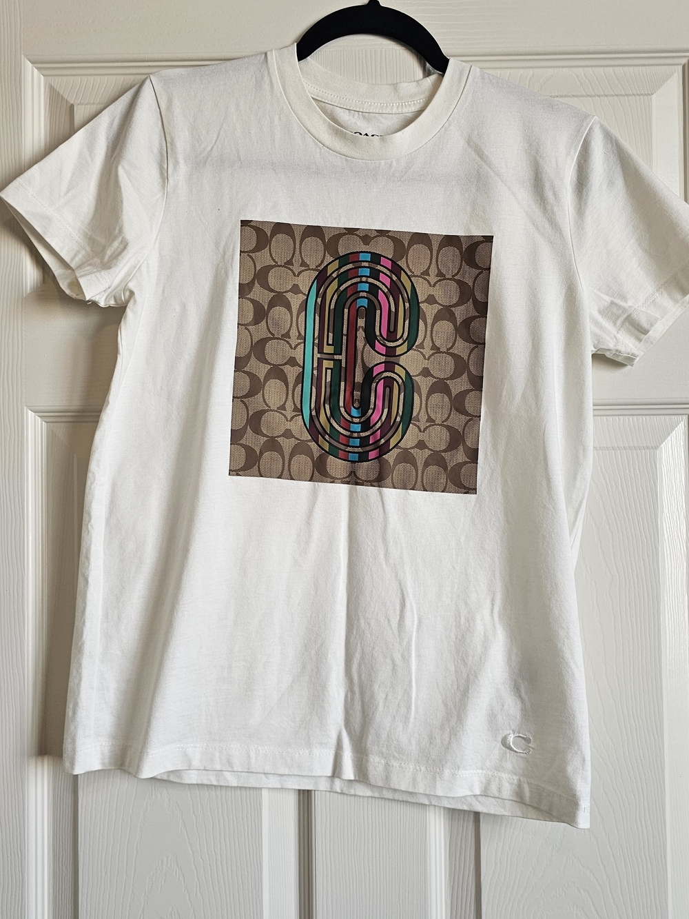Coach White Logo Graphic Tee